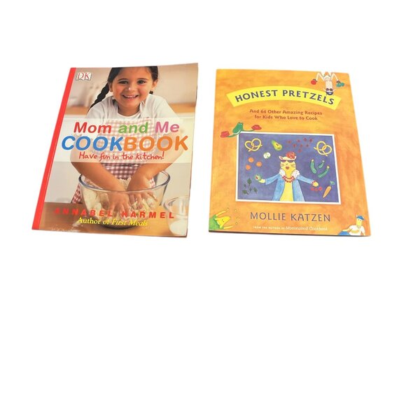 2 COOKBOOKS for Kids Honest Pretzils & Mom & Me Softcover Baking Cooking Recipes - Picture 1 of 10